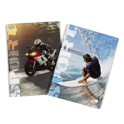 Caiet A5, 48 file, 80gsm, coperta carton 300gsm, design sports - dictando