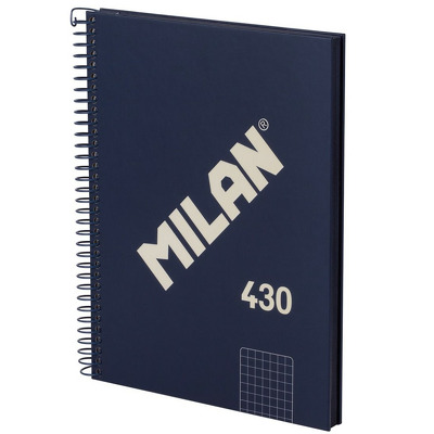 Caiet A5 80 file matematica spira Albastru