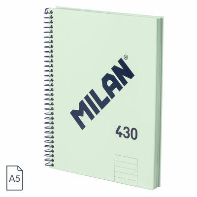 Caiet A5 80 file romana spira Verde MILAN