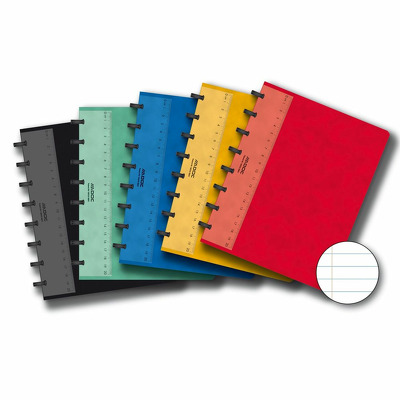 Caiet A5 dictando, 72 file - 90g/mp, coperta carton color embosat, Aurora Adoc