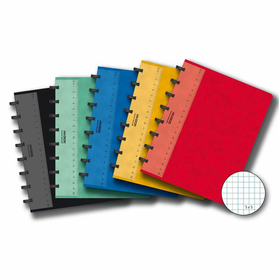 Caiet A5 matematica, 72 file - 90g/mp, coperta carton color embosat, Aurora Adoc
