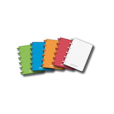 Caiet A6 dictando, 72 file - 90g/mp, coperta PP transparent color, Aurora Adoc