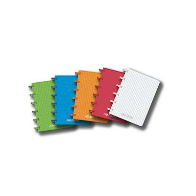 Caiet A6 matematica, 72 file - 90g/mp, coperta PP transparent color, Aurora Adoc