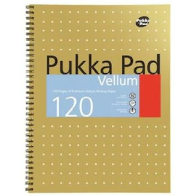 Caiet cu spirala dubla Pukka Pad Vellum A4, 120 pag