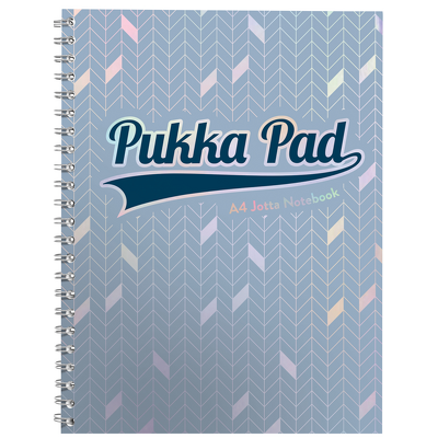 Caiet cu spirala Pukka Pads Glee A4, dictando, 200 pagini, albastru deschis