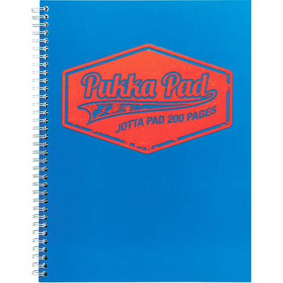 Caiet cu spirala Pukka Pads Jotta Neon A4 matematica albastru