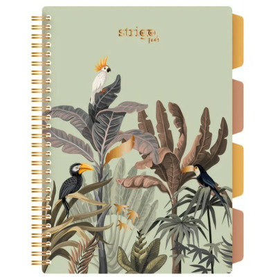 Caiet cu spirala si separatoare, STRIGO PADS Project Book Africa, B5, Matematica