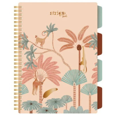Caiet cu spirala si separatoare, STRIGO PADS Project Book Africa, B5, Matematica