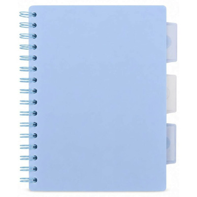 Caiet cu spirala si separatoare, Strigo Pads Project Book, albastru deschis, A5, Matematica