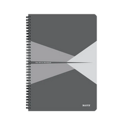 Caiet de birou Office, carton laminat, certificare FSC, reciclabil, A4, 90 coli, cu spira, dictando