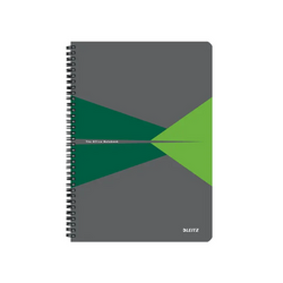 Caiet de birou Office, carton laminat, certificare FSC, reciclabil, A4, 90 coli, cu spira, dictando