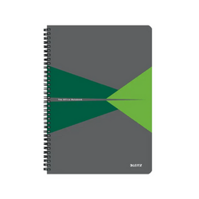 Caiet de birou Office, carton laminat, certificare FSC, reciclabil, A4, 90 coli, cu spira, matematica