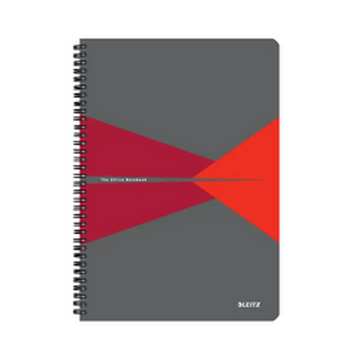 Caiet de birou Office, carton laminat, certificare FSC, reciclabil, A4, 90 coli, cu spira, matematica