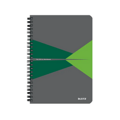 Caiet de birou Office, carton laminat, certificare FSC, reciclabil, A5, 90 coli, cu spira, dictando