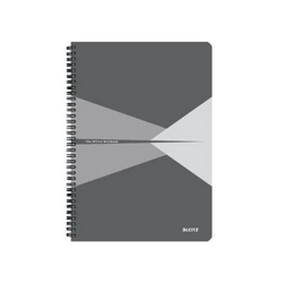 Caiet de birou Office, PP, certificare FSC, reciclabil, A4, 90 coli, cu spira, dictando