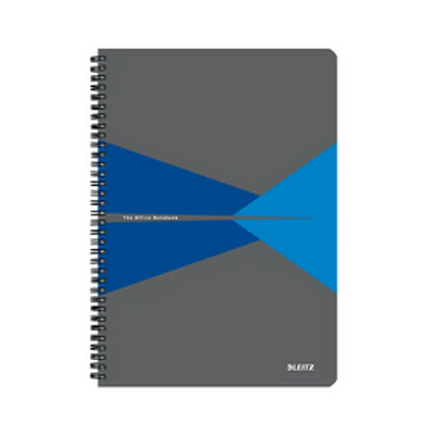 Caiet de birou Office, PP, certificare FSC, reciclabil, A4, 90 coli, cu spira, dictando