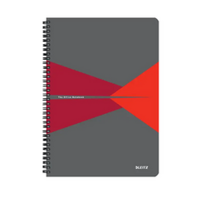 Caiet de birou Office, PP, certificare FSC, reciclabil, A4, 90 coli, cu spira, dictando