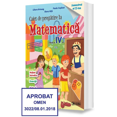 Caiet de pregatire la MATEMATICA