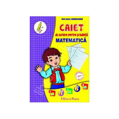 Caiet de scriere pentru gradinita Matematica