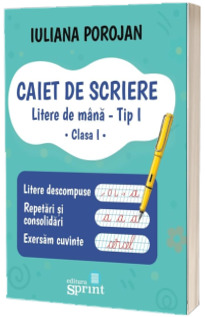 Caiet de scriere. Litere de mana