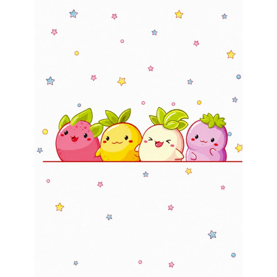 Caiet scolar STRIGO FRUITS, A5, matematica, 60 file, hartie 70g FSC, coperta glossy laminate
