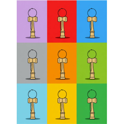 Caiet scolar STRIGO KENDAMA, A4, dictando, 60 file, hartie 70g FSC, coperta glossy laminate