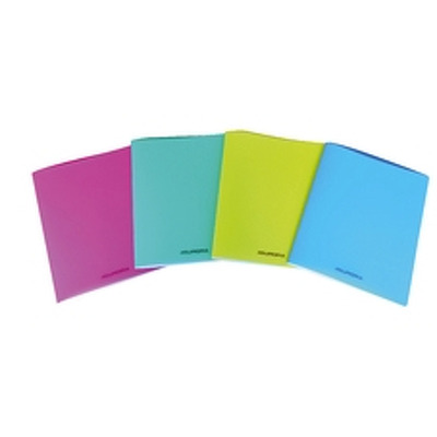 Caiet studentesc A4, foaie velina 60 file, coperta PP transparent color, Aurora
