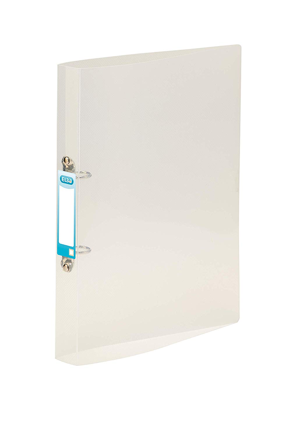 Caiet mecanic, coperti flexibile, buzunar prezentare, 2 inele, D 25 mm, Elba Polyvision -transp. mat