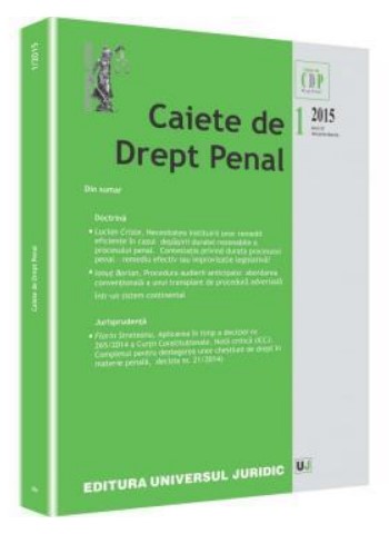 Caiete de Drept Penal nr. 1/2015