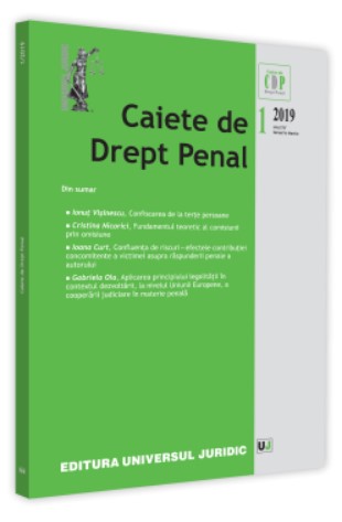 Caiete de drept penal nr. 1/2019