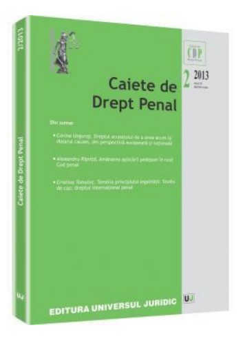 Caiete de Drept Penal nr. 2/2013