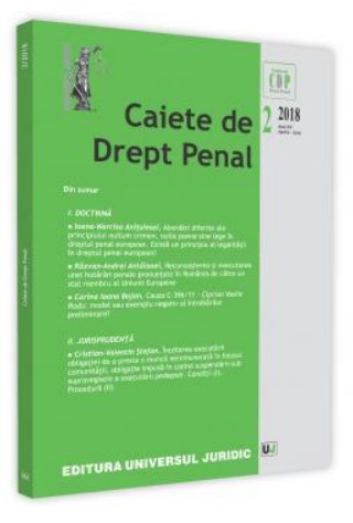 Caiete de drept penal nr. 2/2018