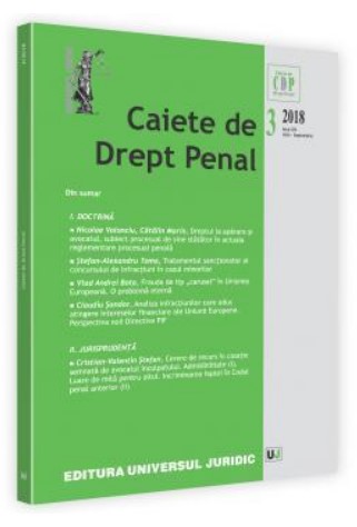 Caiete de drept penal nr. 3/2018