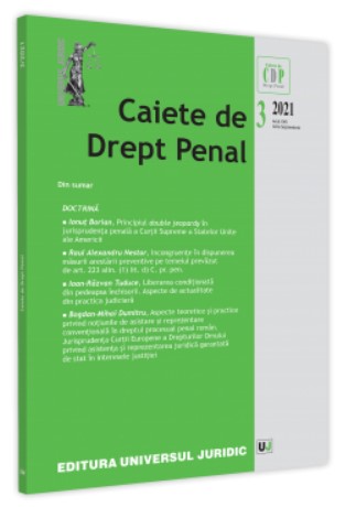 Caiete de drept penal nr. 3/2021