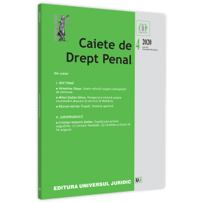 Caiete de drept penal nr. 4/2020