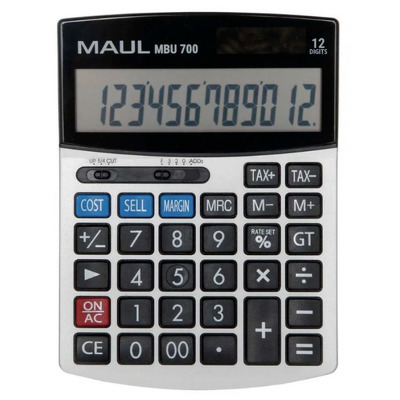 Calculator de birou, 12 digits, MBU700 - negru