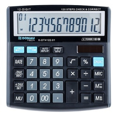 Calculator de birou, 12 digits, negru