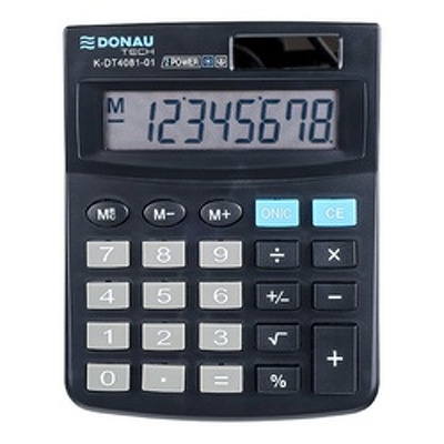 Calculator de birou, 8 digits,  negru