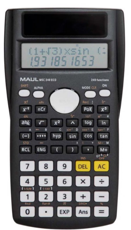Calculator stiintific, 10+2 digits, MSC240 - negru