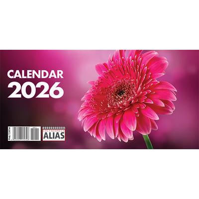 Calendar de birou 2026 cu 6 file. Flori