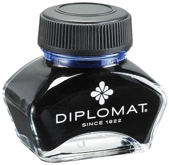 Calimara cu cerneala, 30ml, albastru royal - Diplomat
