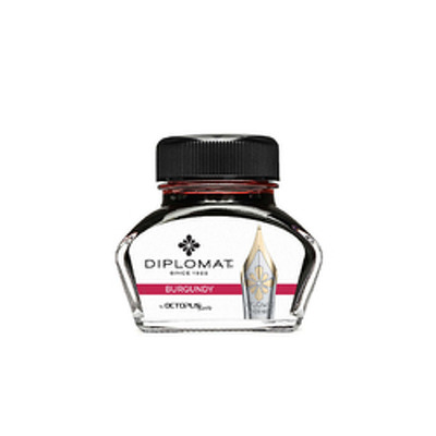 Calimara cu cerneala Diplomat Octopus, 30 ml - visiniu