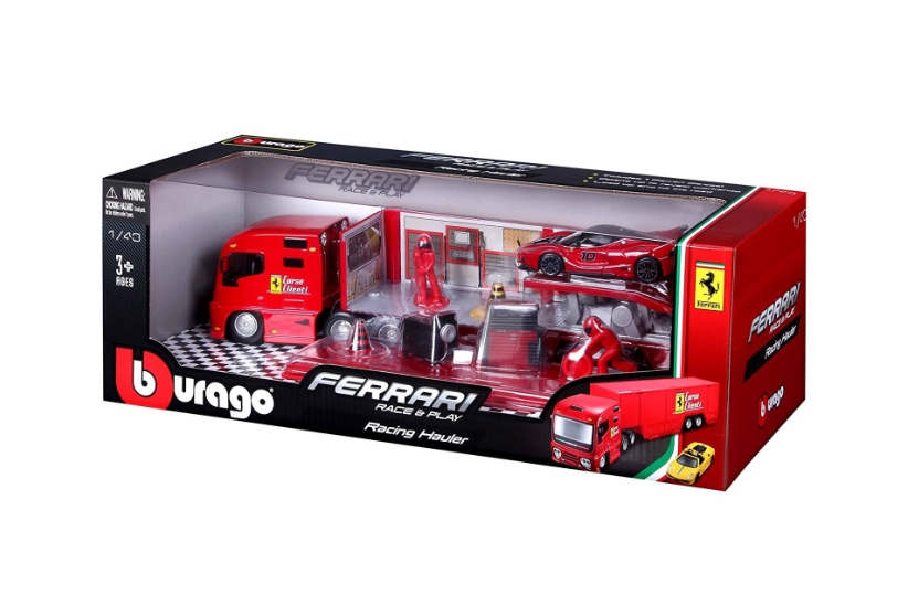 Camion Bburago Ferrari Race and Play -  Transporter oficial ferrari