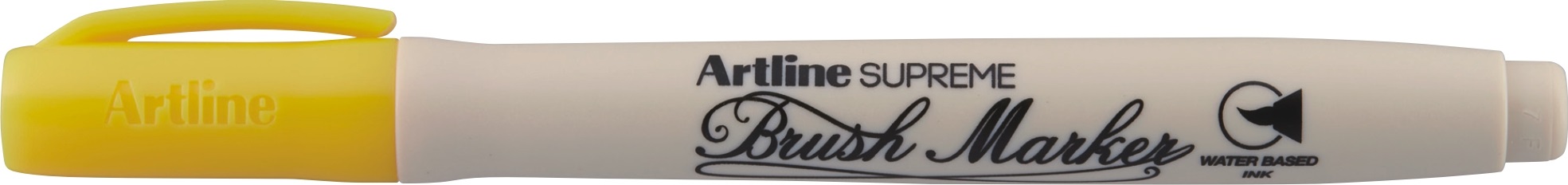 Carioca Artline Supreme, varf flexibil (tip pensula) - galben