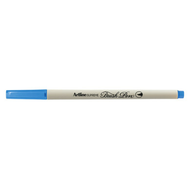 Carioca Supreme Brush Pen, varf flexibil (tip pensula) - albastru marin
