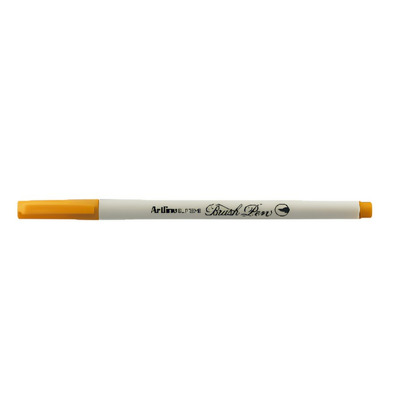 Carioca Supreme Brush Pen, varf flexibil (tip pensula) - galben citron