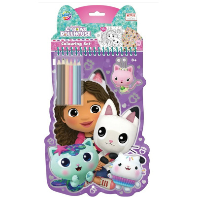 Carnetel de colorat cu creioane - Gabbys Dollhouse