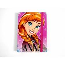 Carnetel Frozen Anna, 96 file, Disney Roz