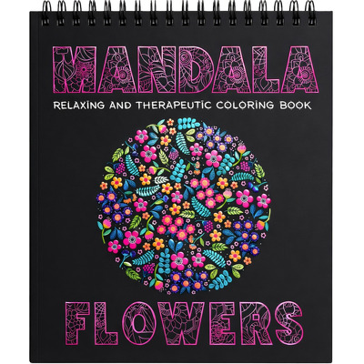 Carte colorat mandala Flori