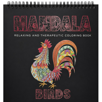 Carte colorat mandala Pasari